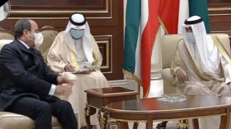 السيسي وأمير الكويت watanserb.com