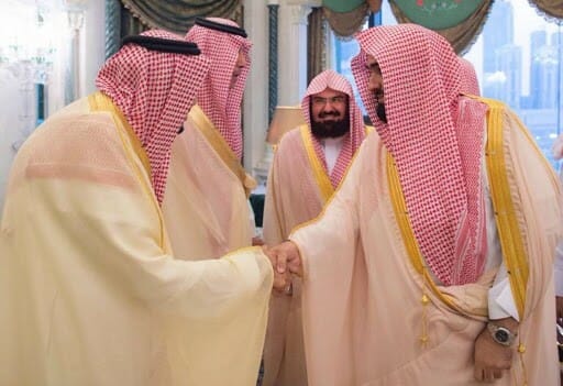 عبدالرحمن السديس والملك سلمان watanserb.com