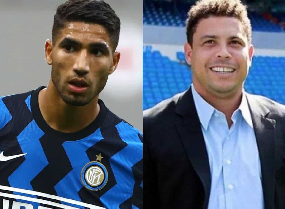 الأسطورة البرازيلية رونالدو وأشرف حكيمي watanserb.com