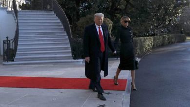 ترامب يغادر البيت الابيض watanserb.com