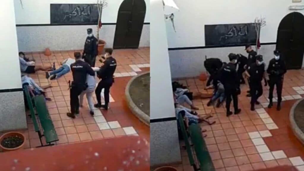 اعتداء الشرطة الاسبانية على قاصرين مغاربة مهاجرين watanserb.com