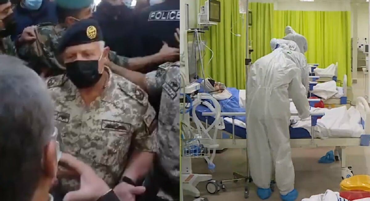 الملك الأردني في مستشفى السلط بعد الفاجعة ويقيل وزير الصحة watanserb.com