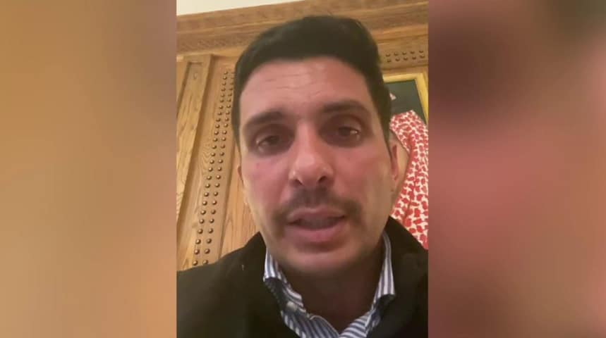 الأمير حمزة بن الحسين أكد في تسجيل مصور انه محتجز في بيته watanserb.com