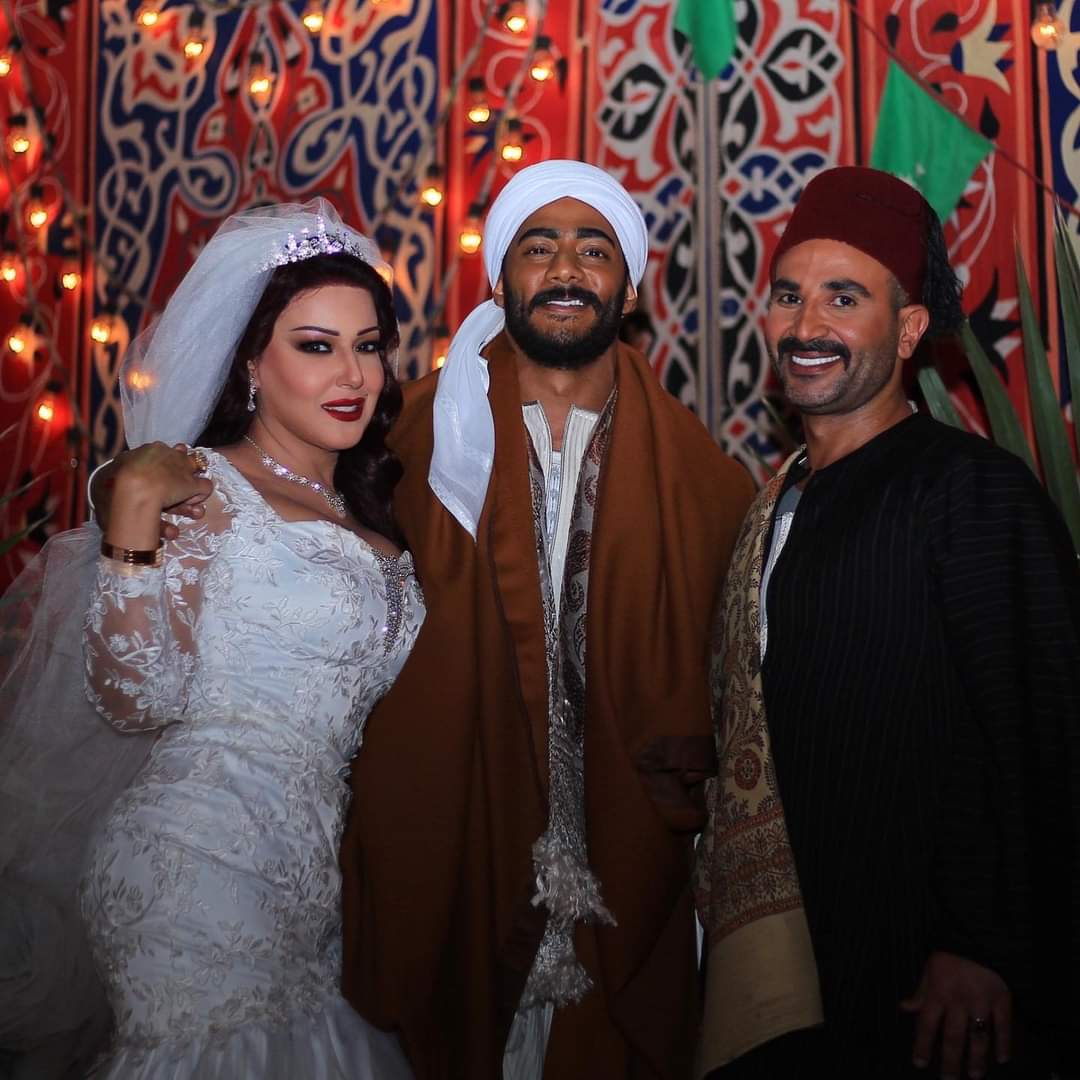 أحمد سعد يرقص في زفاف طليقته سمية الخشاب على محمد رمضان