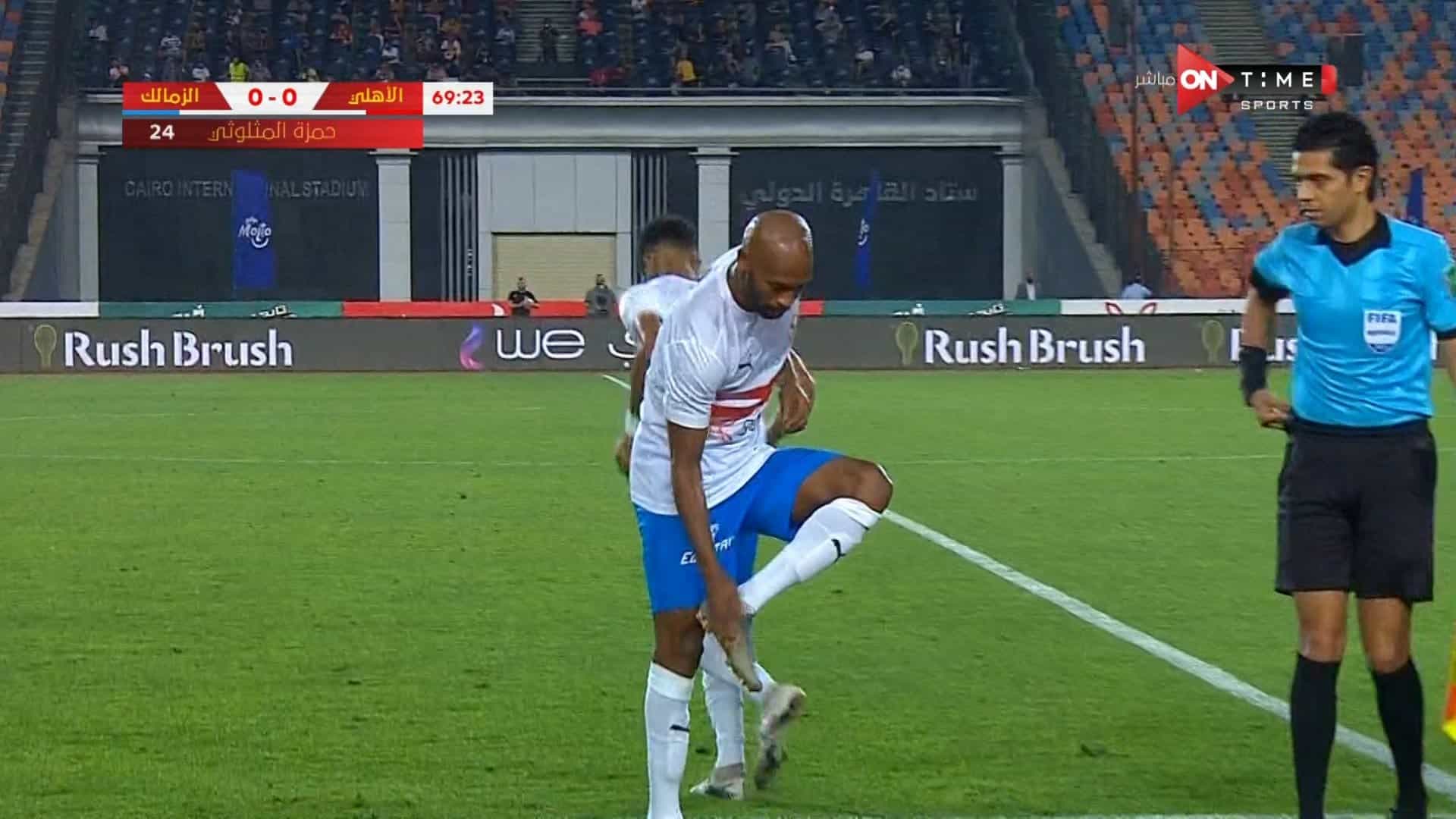 مهاجم فريق الزمالك شيكابالا والتصرف الغير اللائق watanserb.com