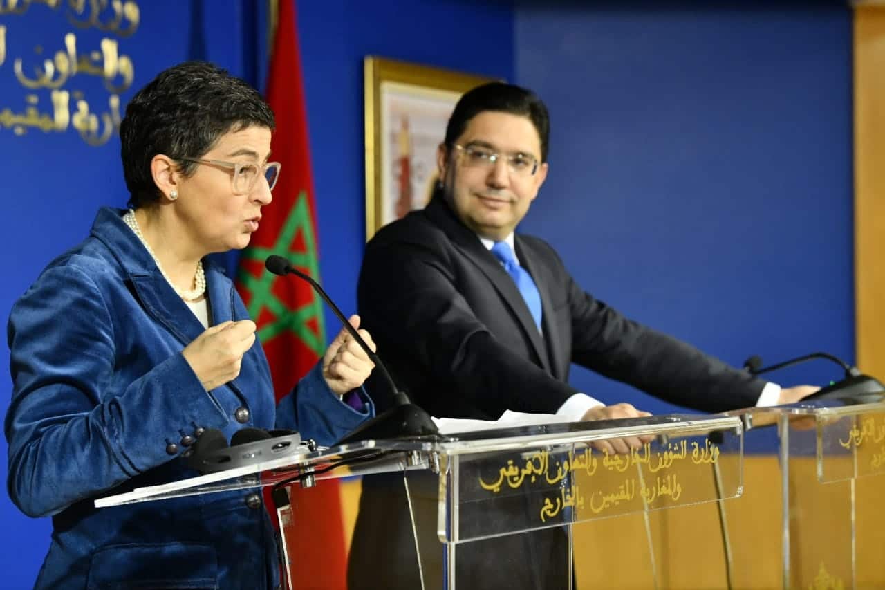 وزيرة خارجية إسبانيا ونظيرها المغربي watanserb.com