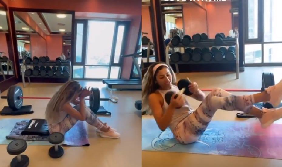 دينا الشربيني في الجيم