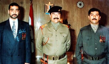 صدام حسين ونجليه عدي وقصي
