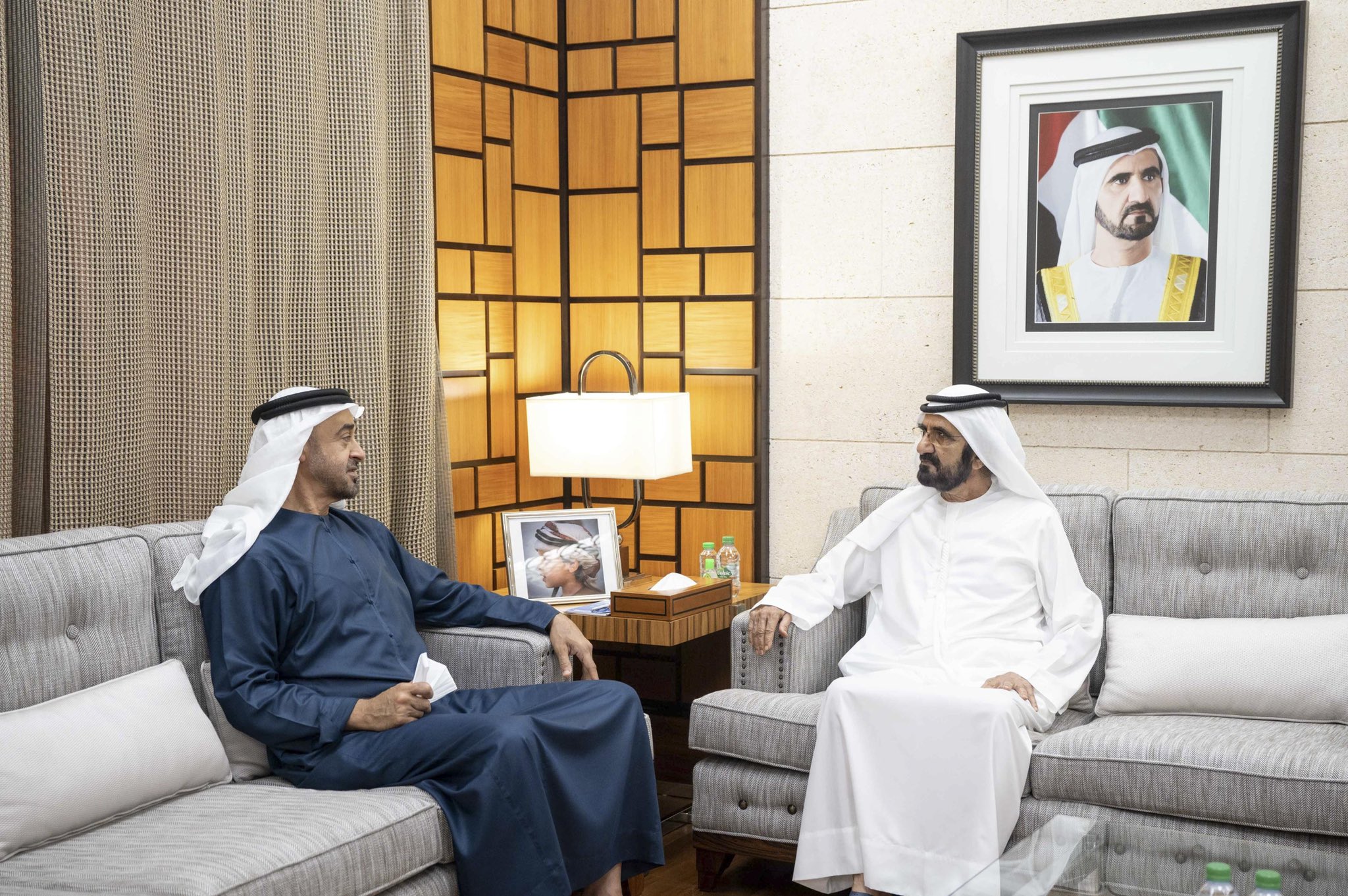 لقاء محمد بن زايد و محمد بن راشد في دبي watanserb.com