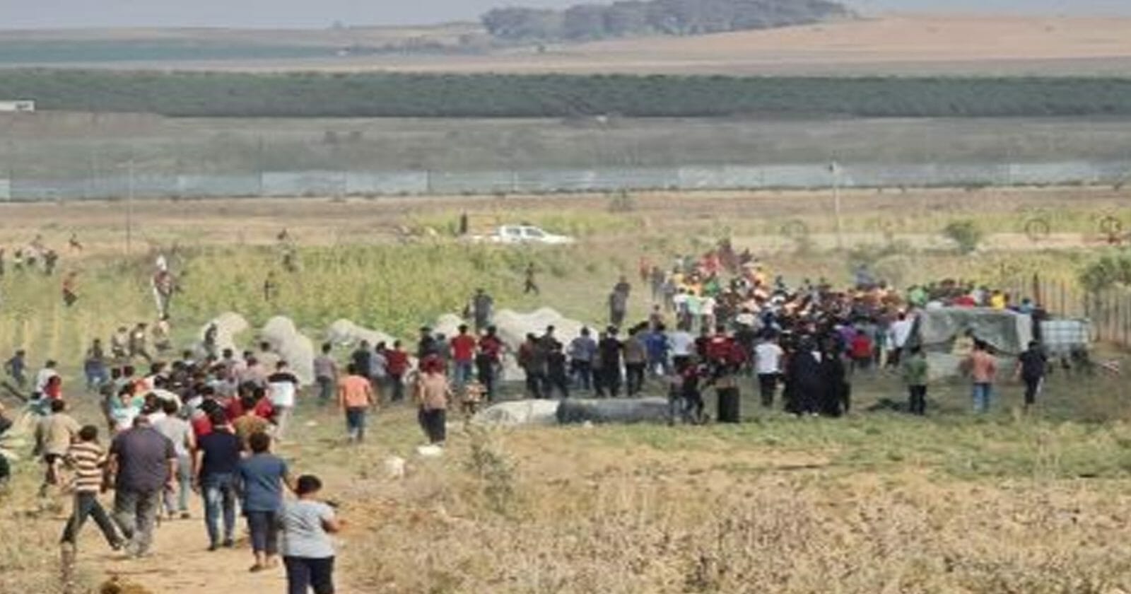 تظاهرات غاضبة شرق غزة watanserb.com