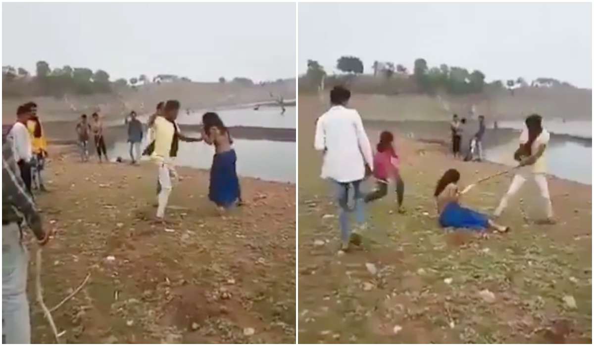 شبان يضربون فتاتين بطريقة وحشية بالهند watanserb.com