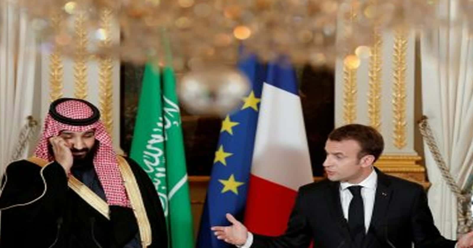 محمد بن سلمان وماكرون watanserb.com