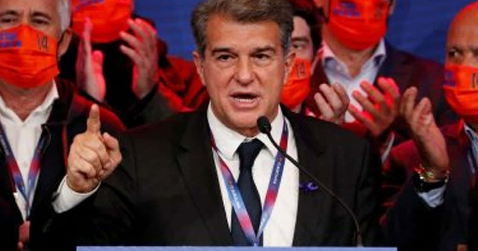 لابورتا وخسائر برشلونة  watanserb.com