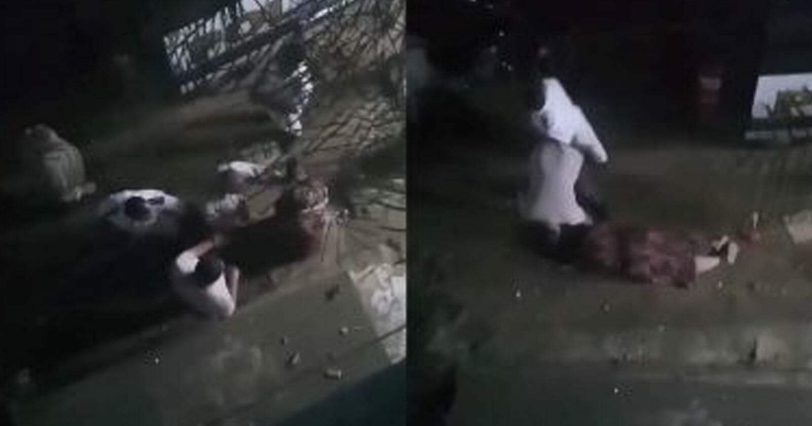 اعتداء وسحل سيدة مصرية watanserb.com