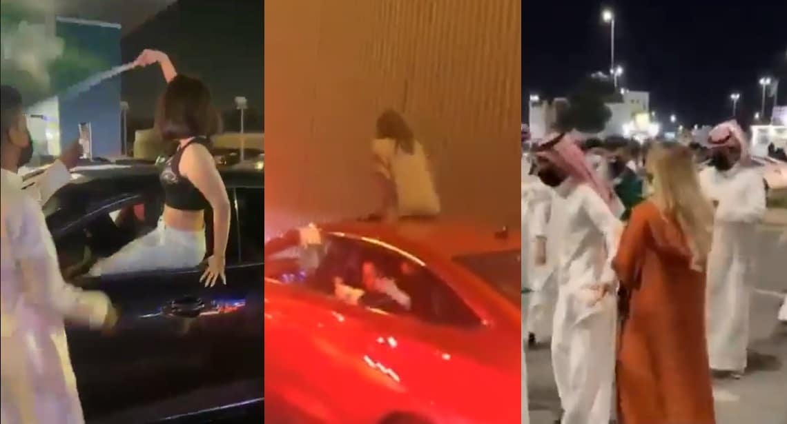 تحرش بفتيات خلال احتفالات اليوم الوطني السعودي watanserb.com