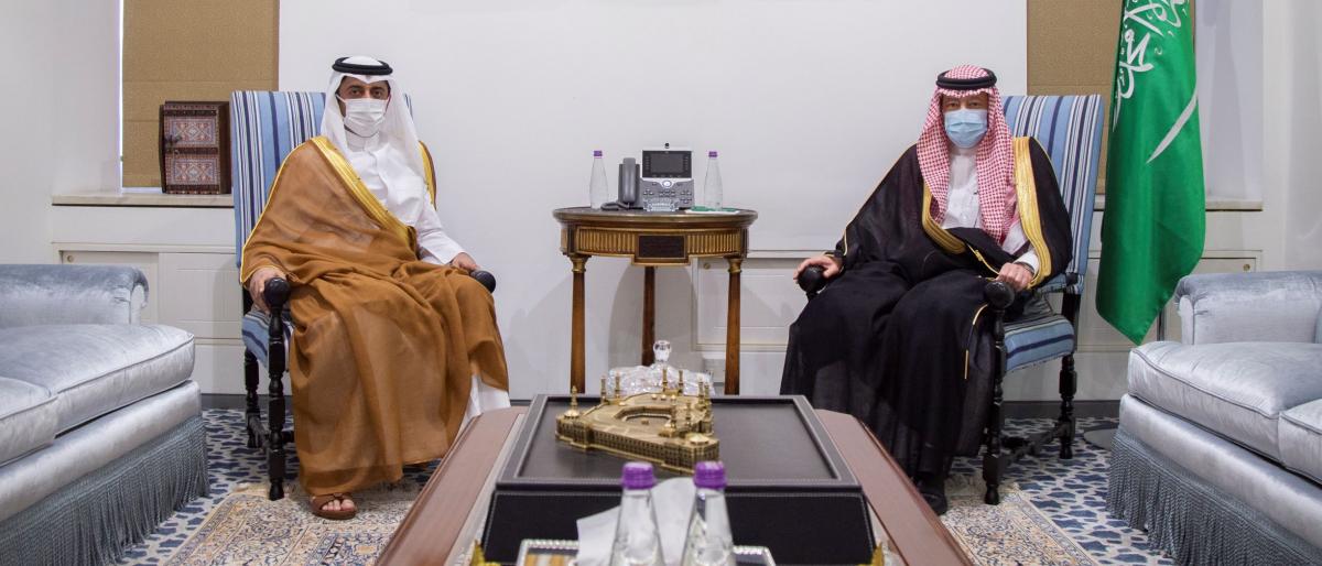 بندر محمد عبدالله العطية سفير قطر يسلم أوراق اعتماده للخارجية السعودية