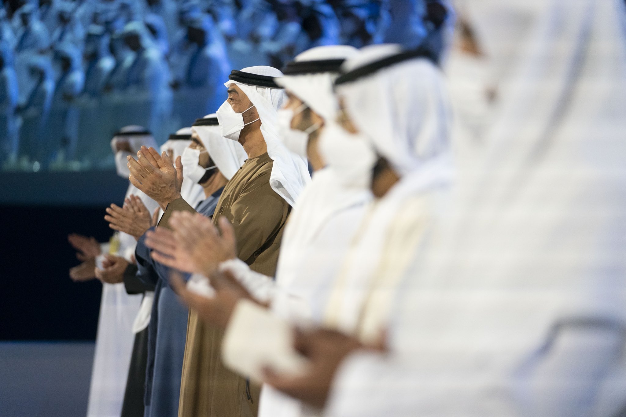 حكام الإمارات في افتتاح إكسبو دبي 2020