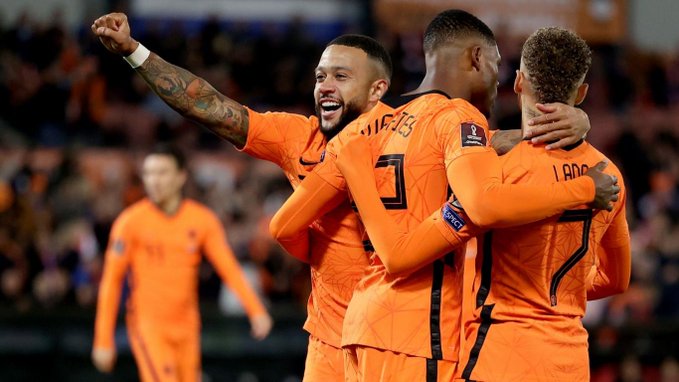 مباراة منتخب هولندا وجبل طارق في تصفيات أوروبا لمونديال كأس العالم 2022 watanserb.com