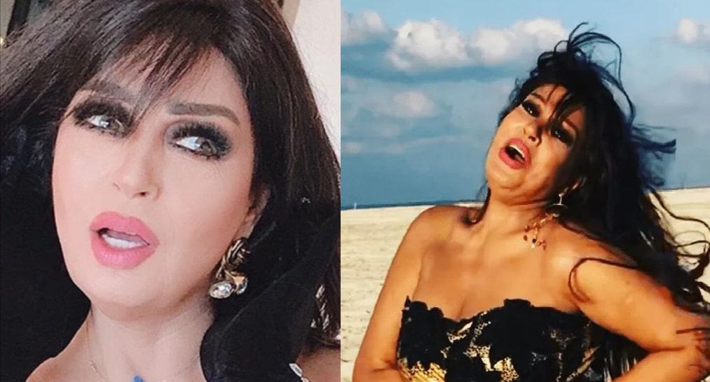 فيفي عبده ترتدي روب فرو أبيض للهروب من البرد watanserb.com