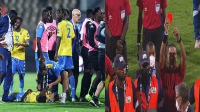 اشباك بالأيدي بين لاعبي غانا والغابون في كأس أمم أفريقيا 2022 watanserb.com