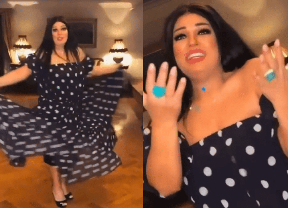 فيفي عبده ترقص بطريقة هستيرية وفستانها كاد يقع ويكشف المستور watanserb.com