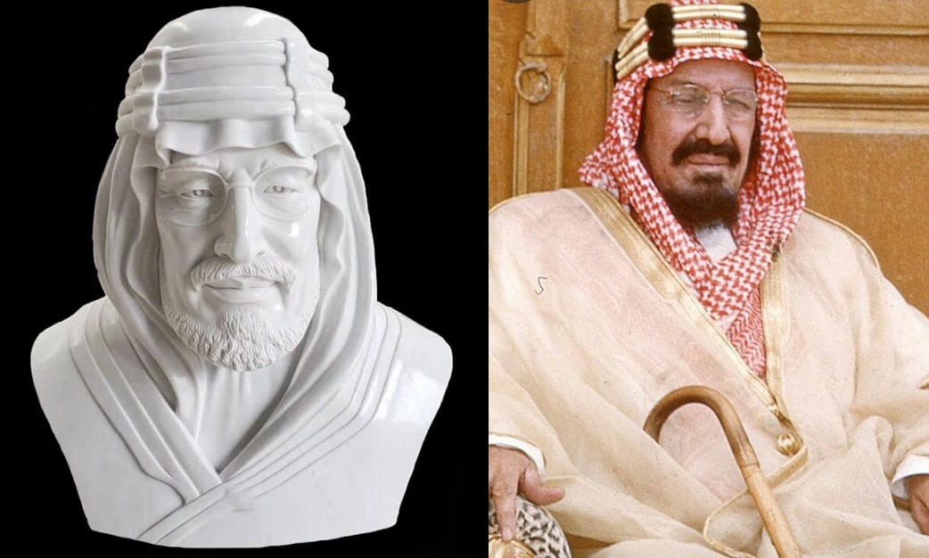 منحوتة الملك عبدالعزيز تثير الجدل في السعودية watanserb.com