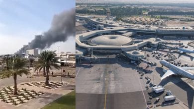 هجوم مطار أبوظبي .. تعطل حركة الطائرات القادمة وفيديو يرصد لحظة الانفجار watanserb.com