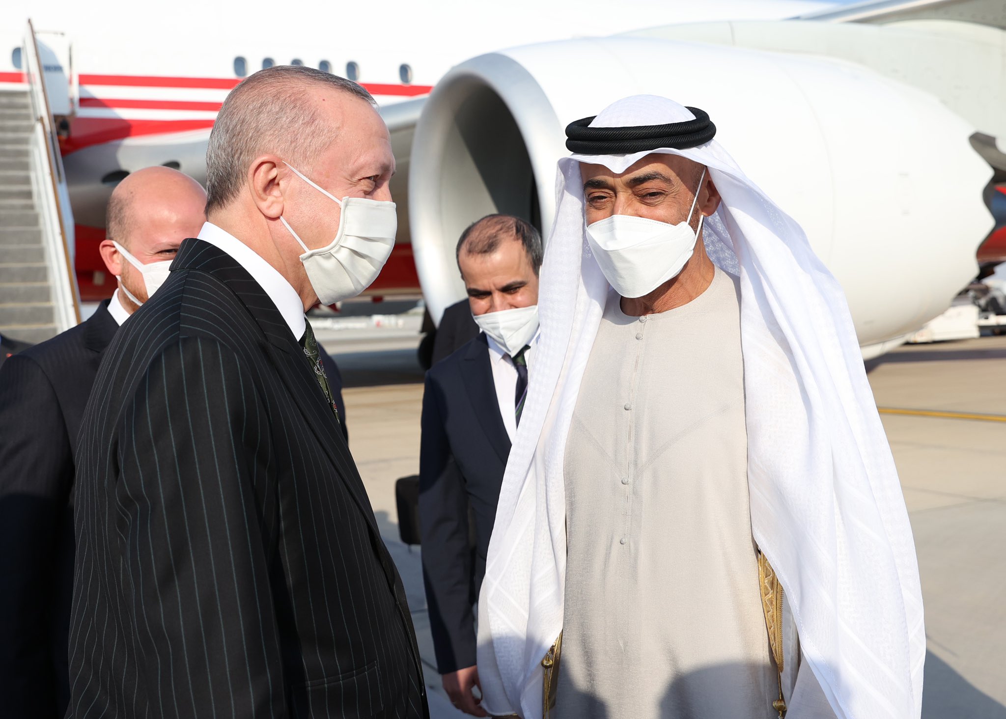 استقبال أردوغان في الإمارات watanserb.com
