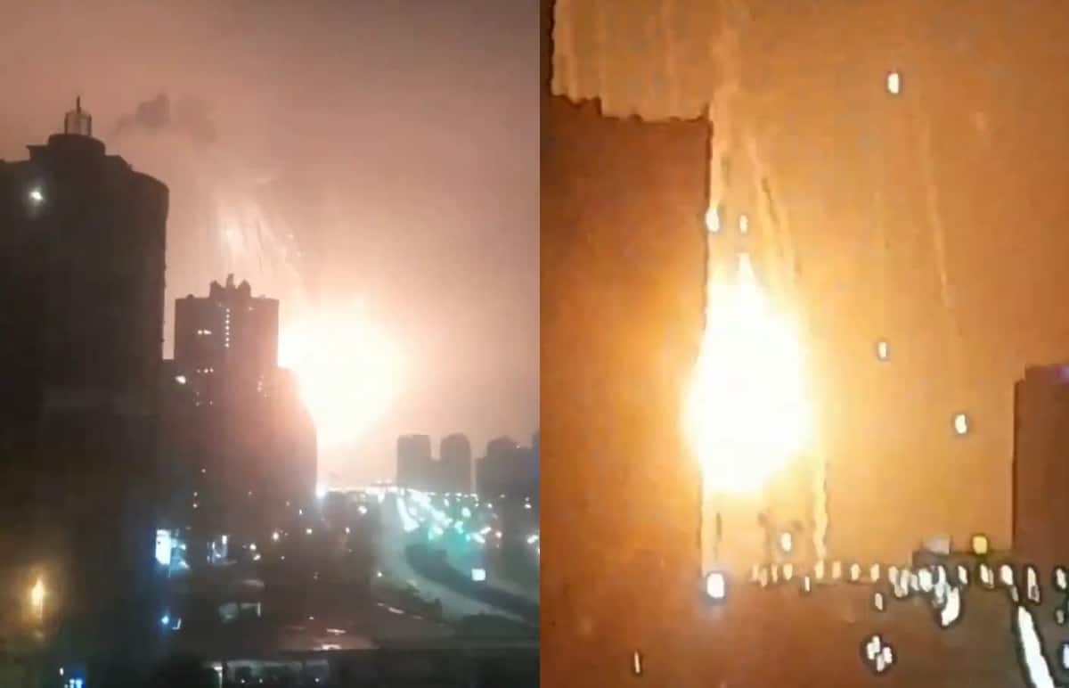 انفجار في سماء كييف watanserb.com