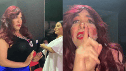 سعد الصغير يتشبه بالنساء في السعودية ورقص مثير مع مذيعة إماراتية watanserb.com