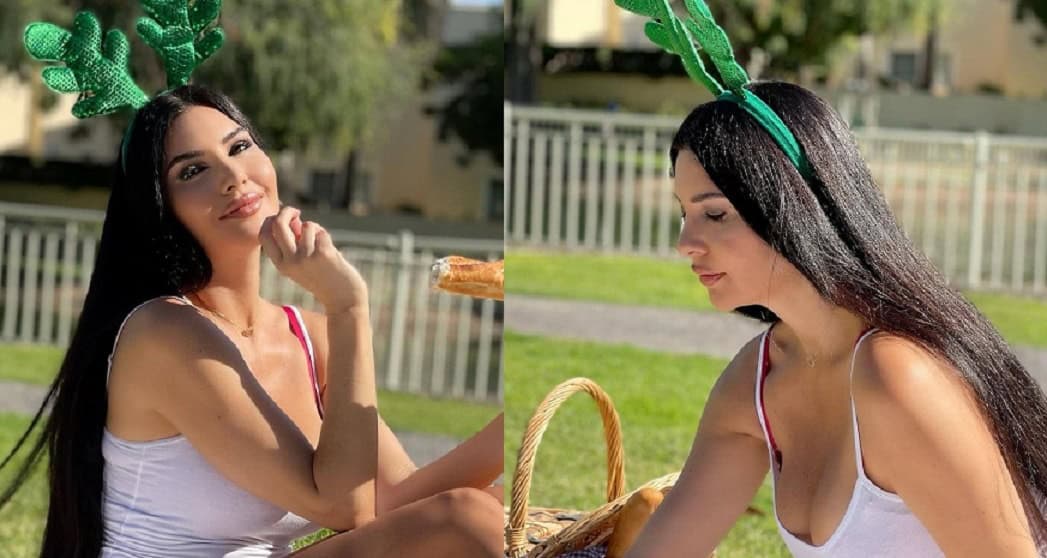 ملكة جمال لبنان لاميتا فرنجية تشعل المواقع بقميص نوم جريء على سريرها! watanserb.com