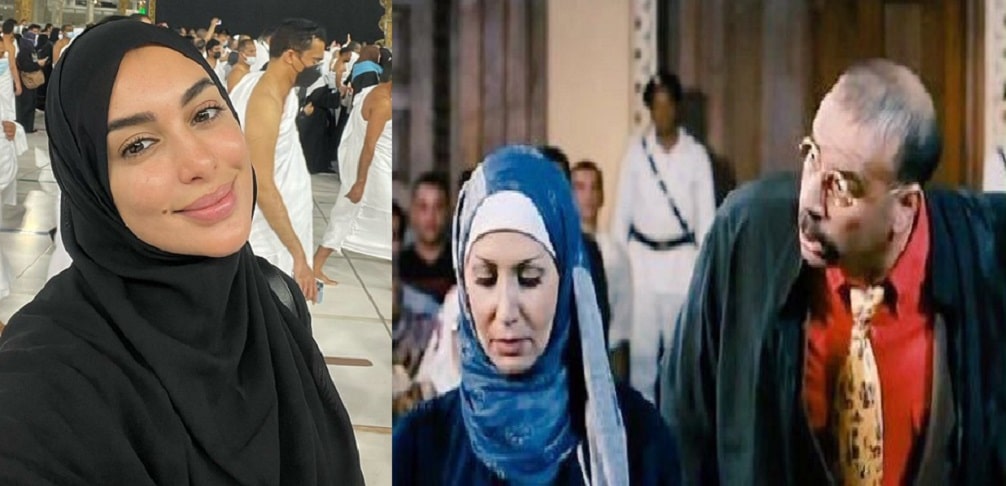 ياسمين صبري تصدم متابعيها بصورتها من الحرم المكي.. حجاب كامل بدون مكياج! watanserb.com