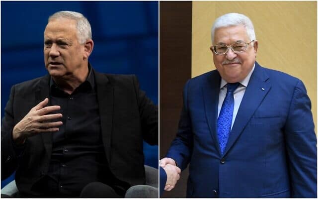 غانتس يهدد الرئيس الفلسطيني محمود عباس لإدانة عملية بني براك watanserb.com