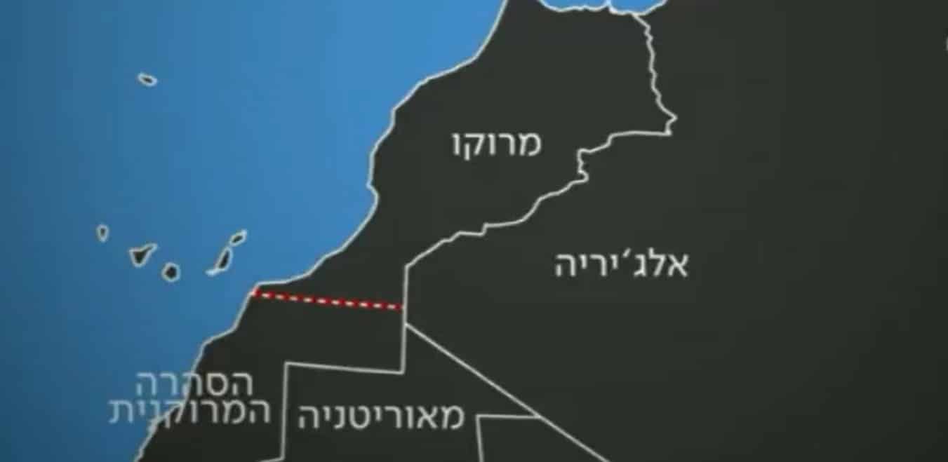 تلفزيون إسرائيل يضم الصحراء الغربية إلى خريطة المغرب watanserb.com