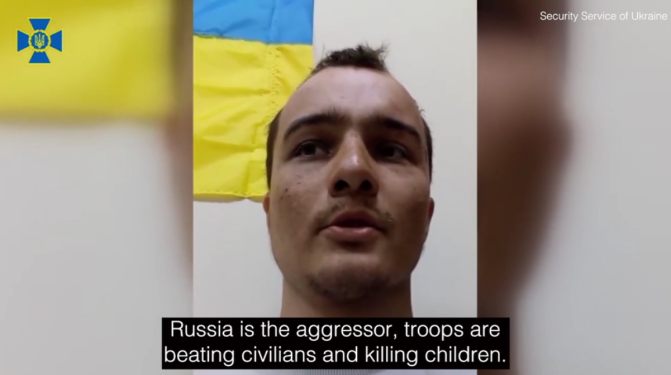جندي روسي أسير لدى أوكرانيا watanserb.com