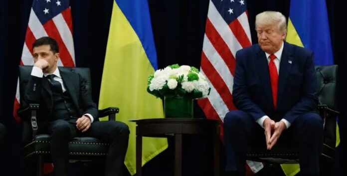 ردة فعل زيلينسكي عندما طلب منه ترامب ان يجتمع مع بوتين ويحل مشاكلهم watanserb.com