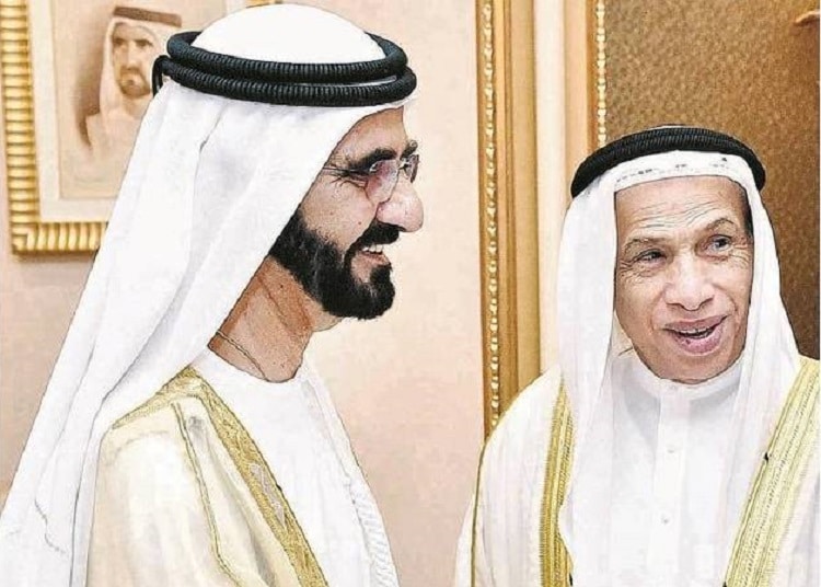 ماجد الفطيم ومحمد بن راشد حاكم دبي