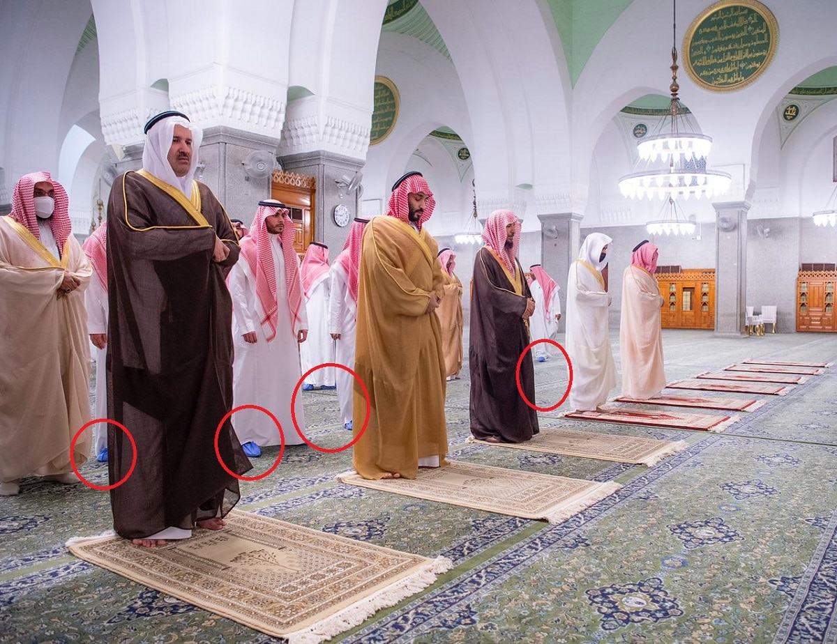 محمد بن سلمان في المسجد النبوي watanserb.com