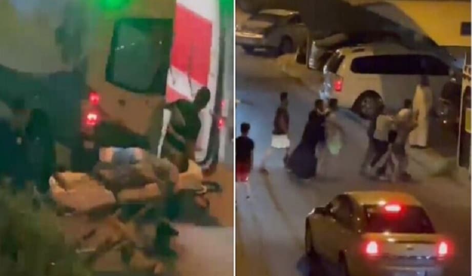 شاهد حصيلة مشاجرة "العدان" الدامية بين عائلتين في الكويت! (فيديو)