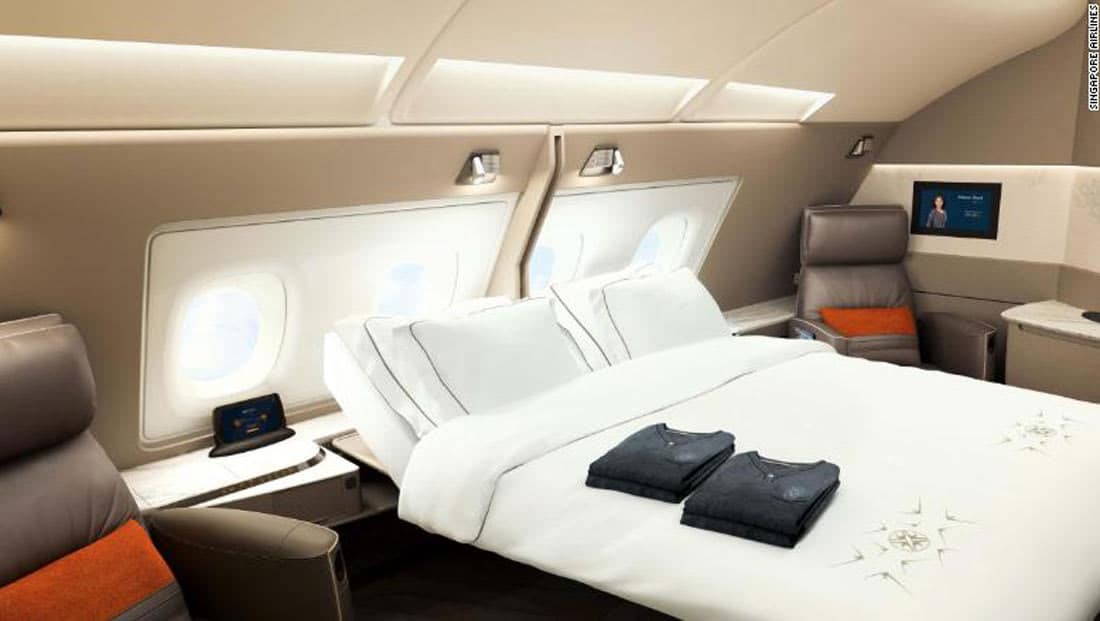 الخطوط الجوية السنغافورية: سرير مزدوج