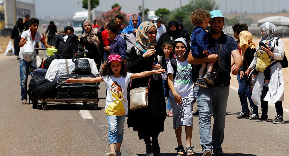 اللاجئين السوريين عيد الفطر watanserb.com