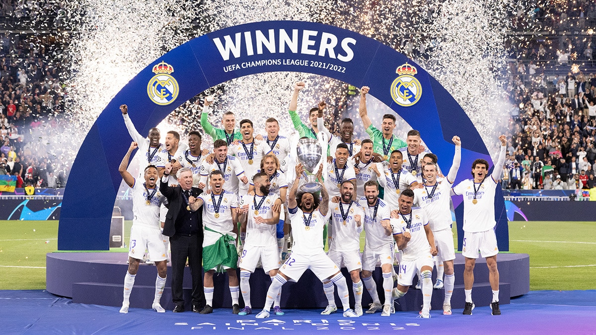 احتفال ريال مدريد بلقب دوري أبطال أورويا للمرة ال14 في تاريخه watanserb.com