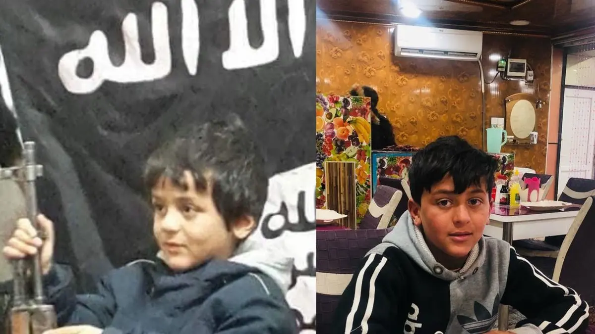 طفل عراقي يهرب من داعش watanserb.com