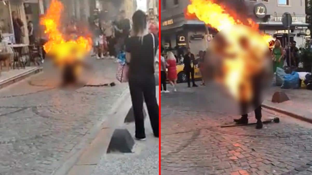 شاب يحرق نفسه اسطنبول watanserb.com