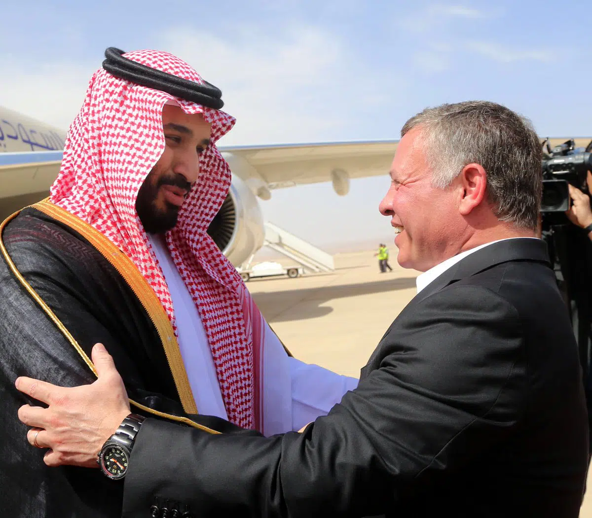 ملك الأردن عبدالله بن الحسين – ولي العهد السعودي الأمير محمد بن سلمان