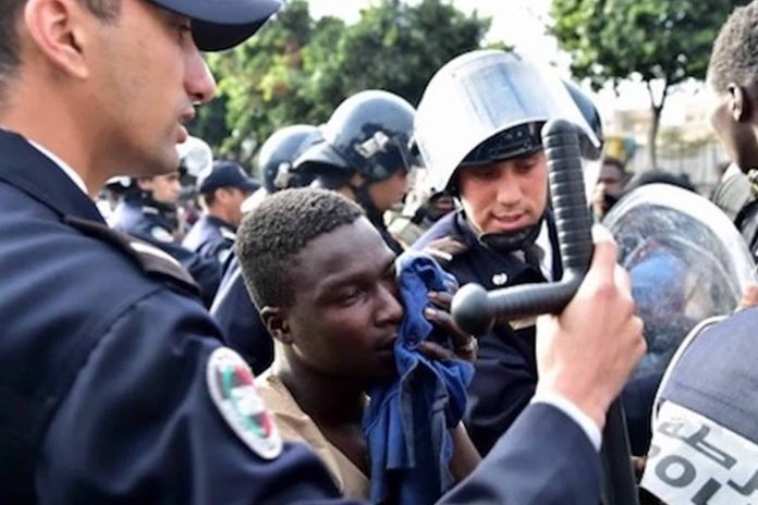الشرطة المغربية والمهاجرين الأفارقة watanserb.com