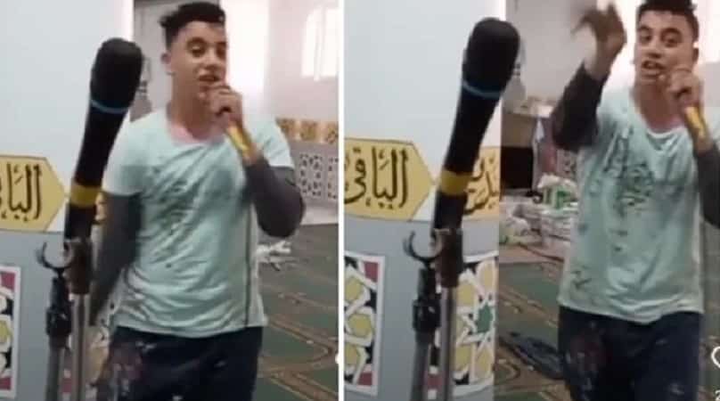 غضب في مصر بعد رقص شاب على أغاني شعبية داخل مسجد! (فيديو) watanserb.com