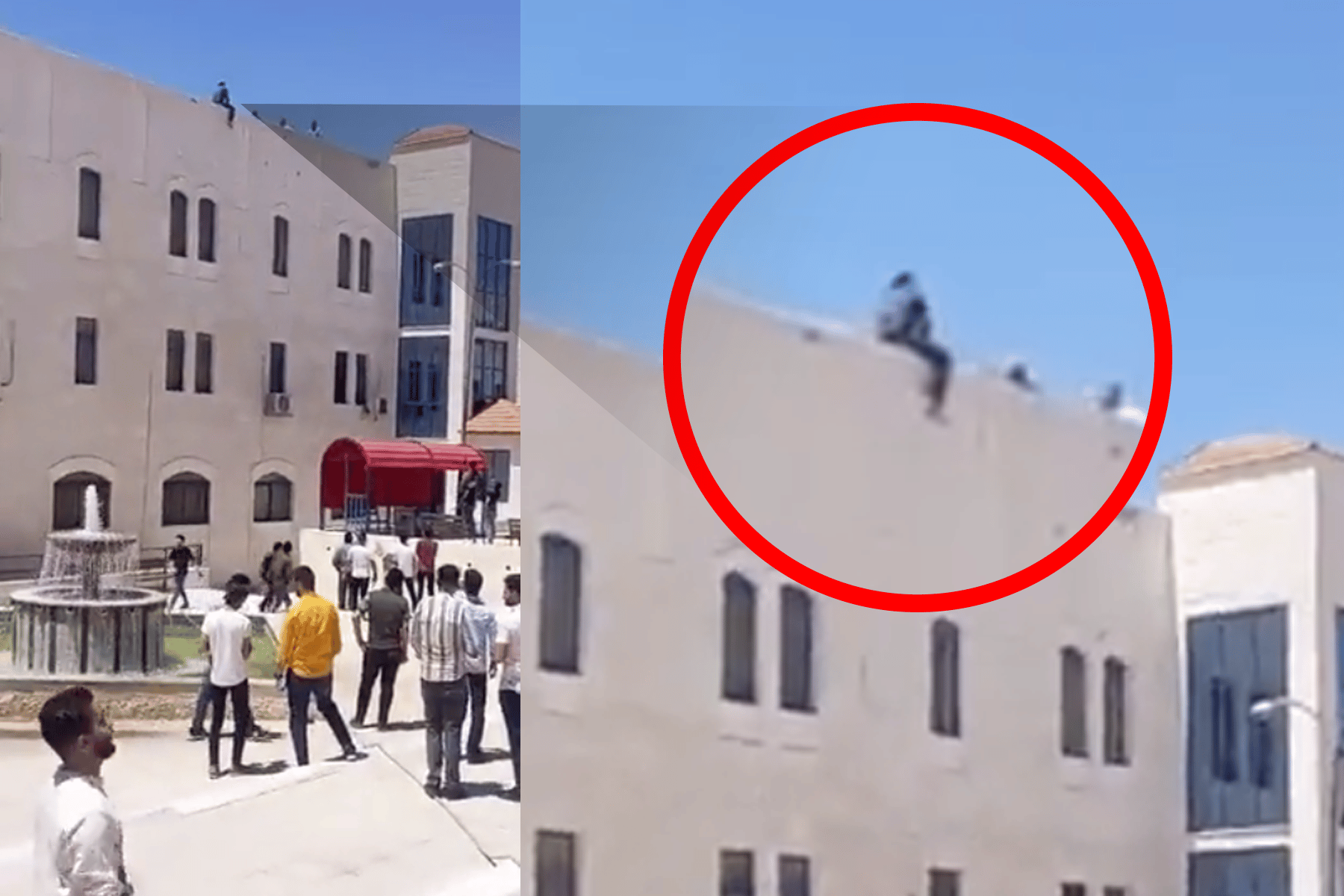 طالب أردني يحاول الانتحار في جامعة الزرقاء watanserb.com