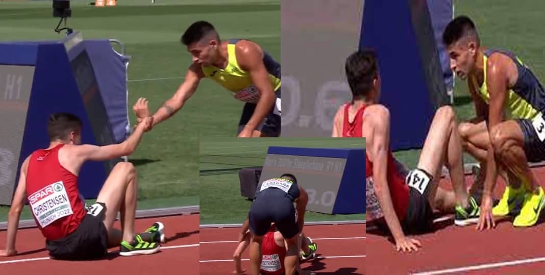 العداء ناهويل كاربانا والتصرف الإنساني في فعاليات بطولة أوروبا 2022 watanserb.com