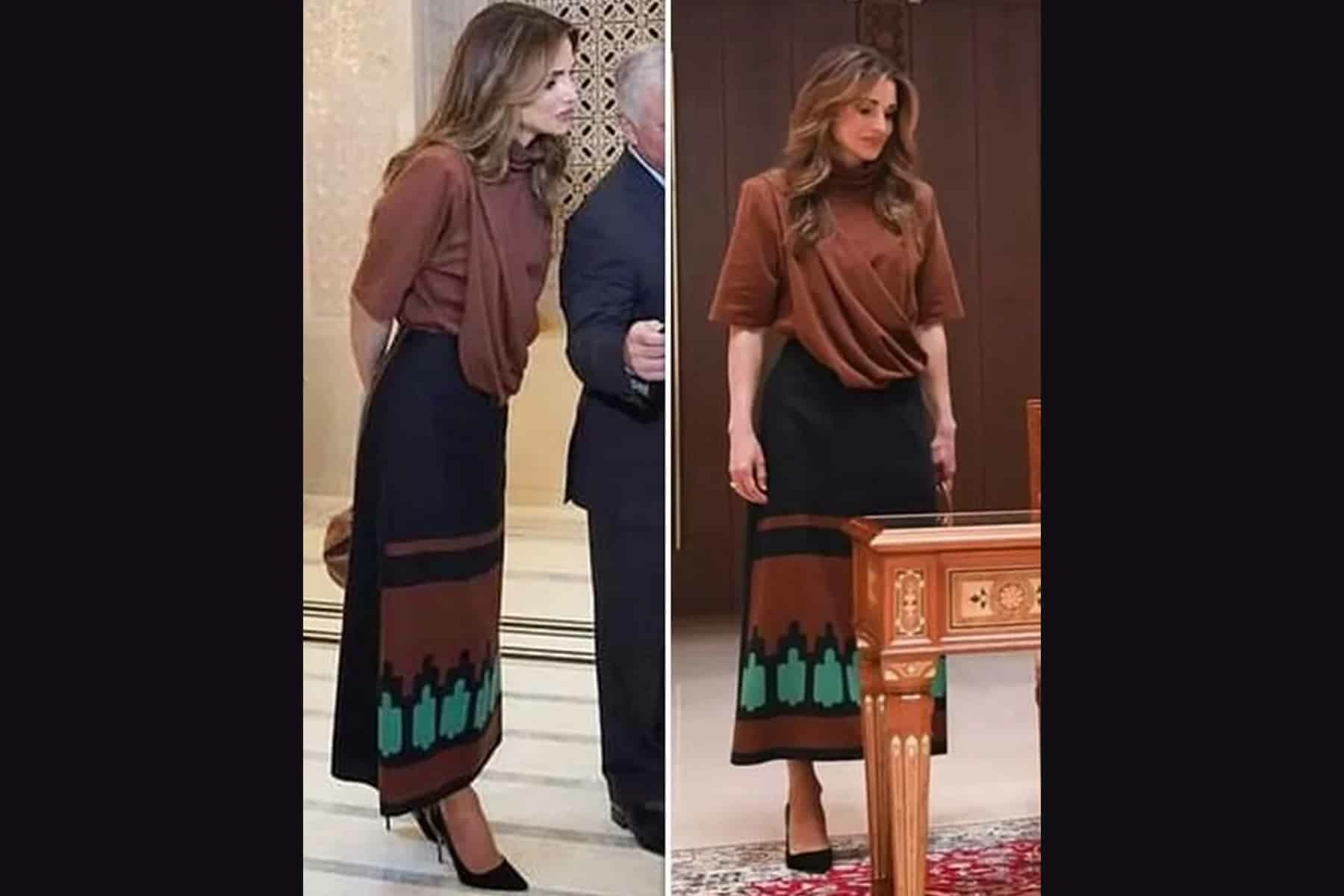 الملكة رانيا و ملك الأردن